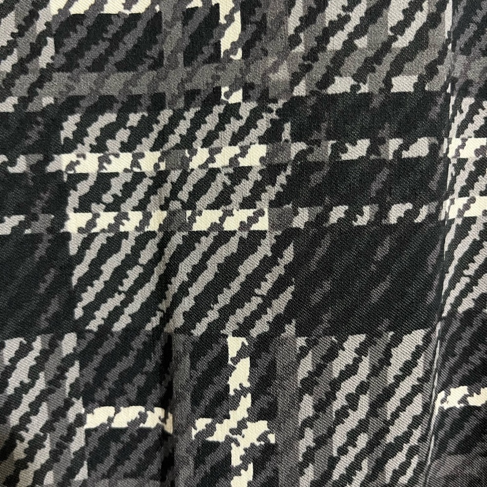 Avenue Studio Black Gray White Jemma Check Pull On Pants Size 24 - Picture 3 of 6